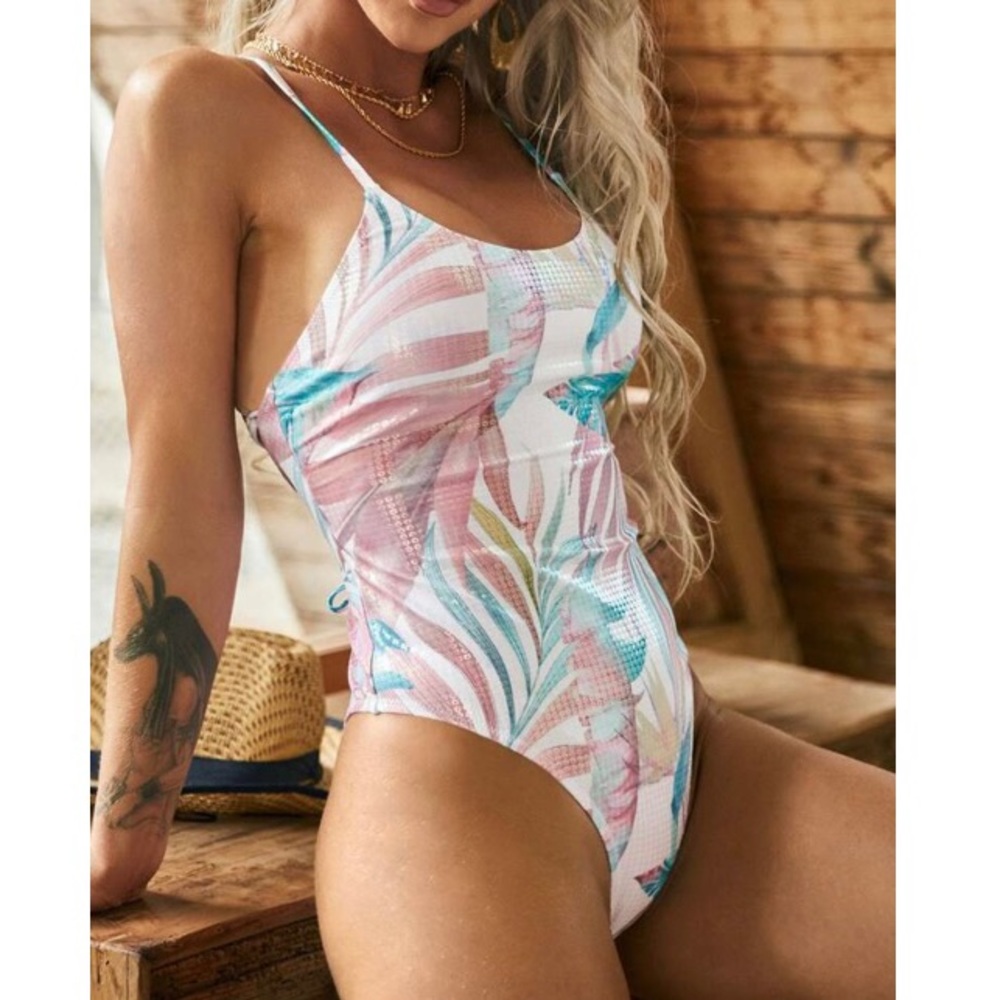 Cheeky Tropical One Piece Swimsuit
